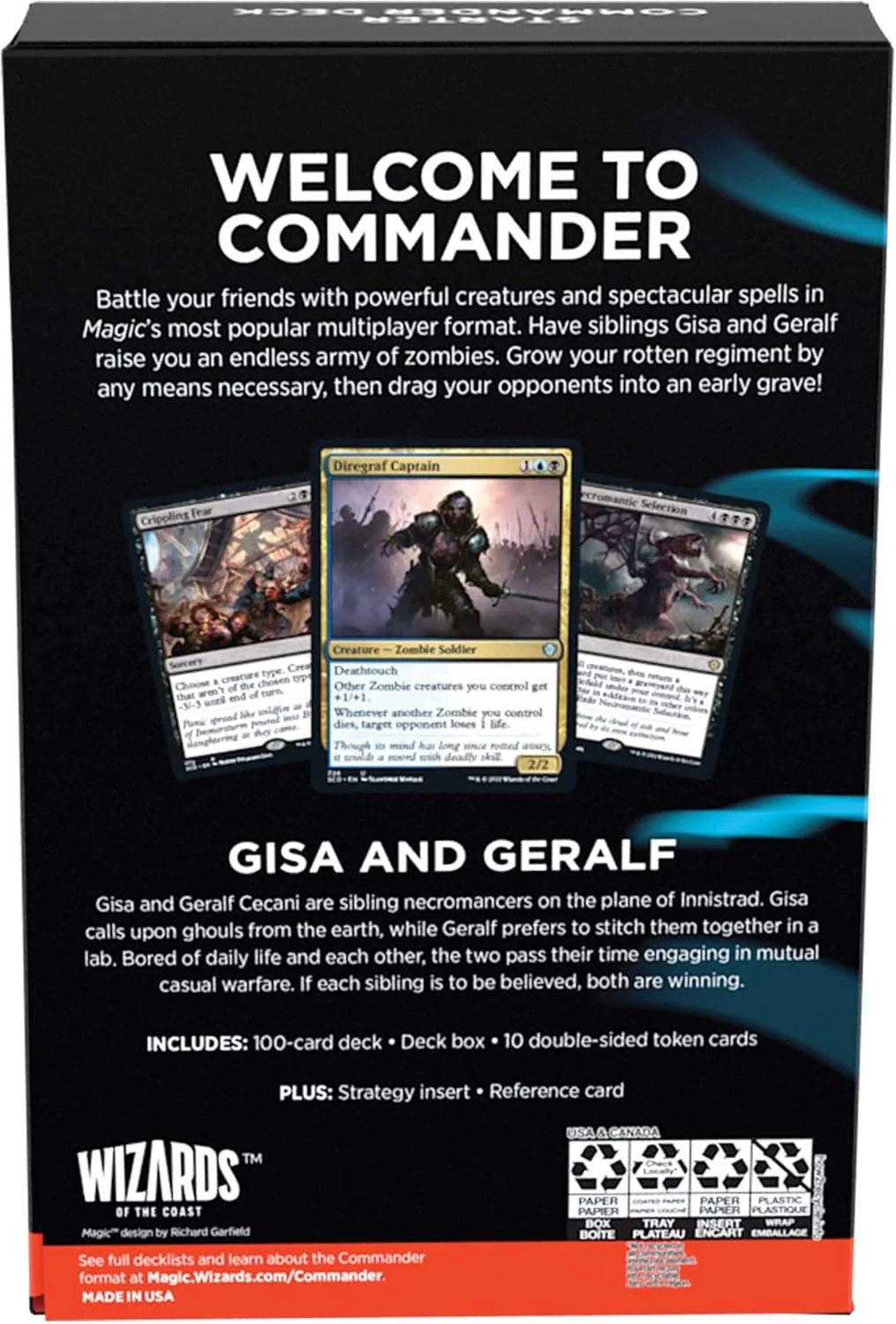 Magic The Gathering Starter Commander Deck Grave Danger - Image 3