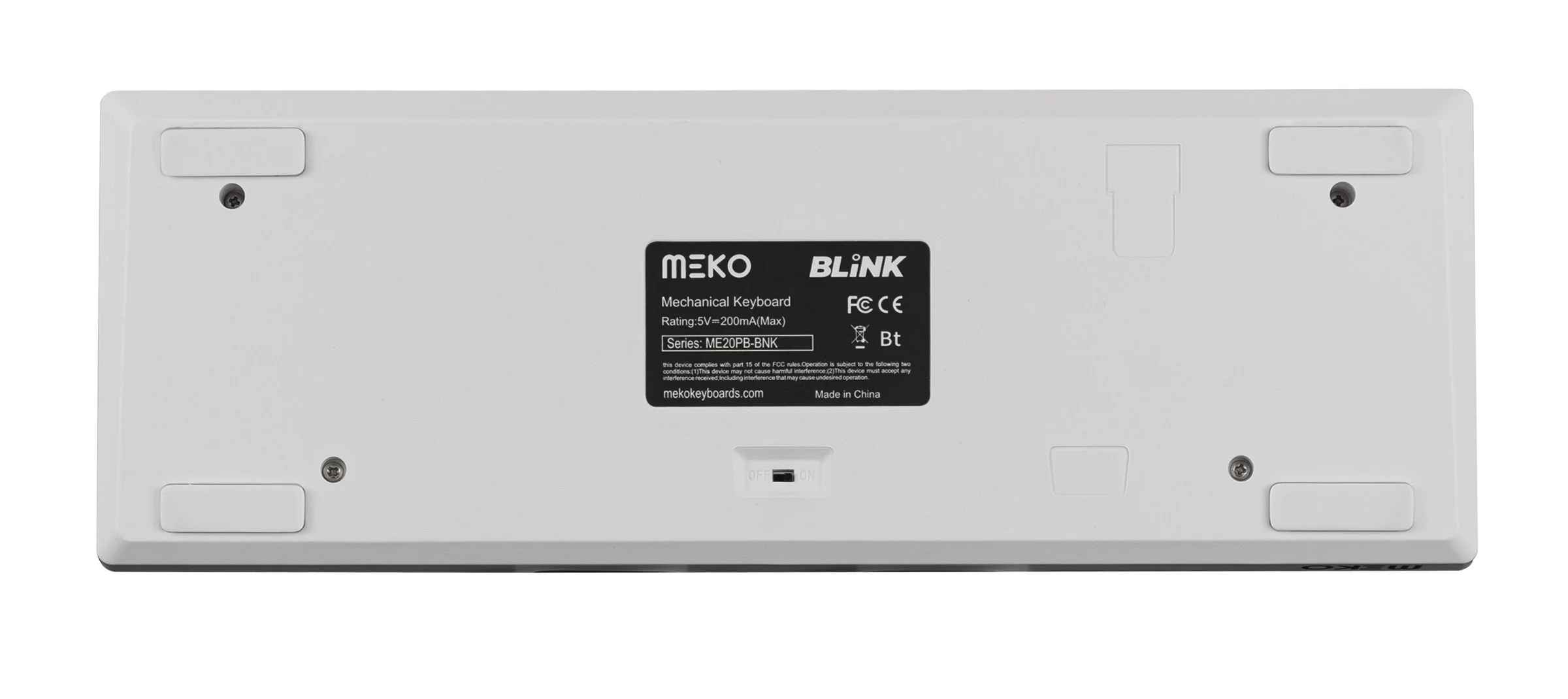 Meko Blink White 60% Hotswap Bluetooth RGB Mechanical Keyboard - Image 5