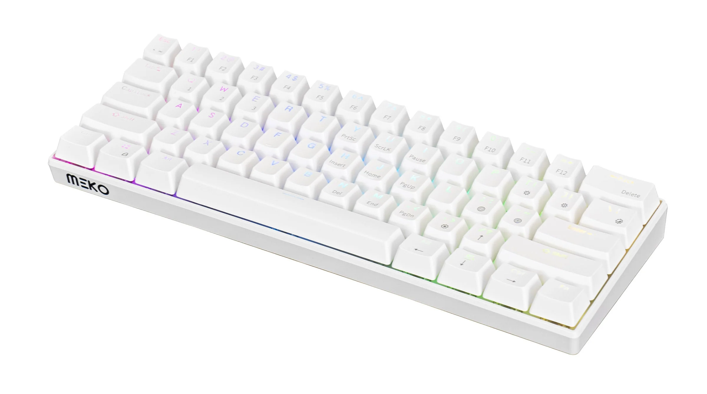 Meko Blink White 60% Hotswap Bluetooth RGB Mechanical Keyboard - Image 6