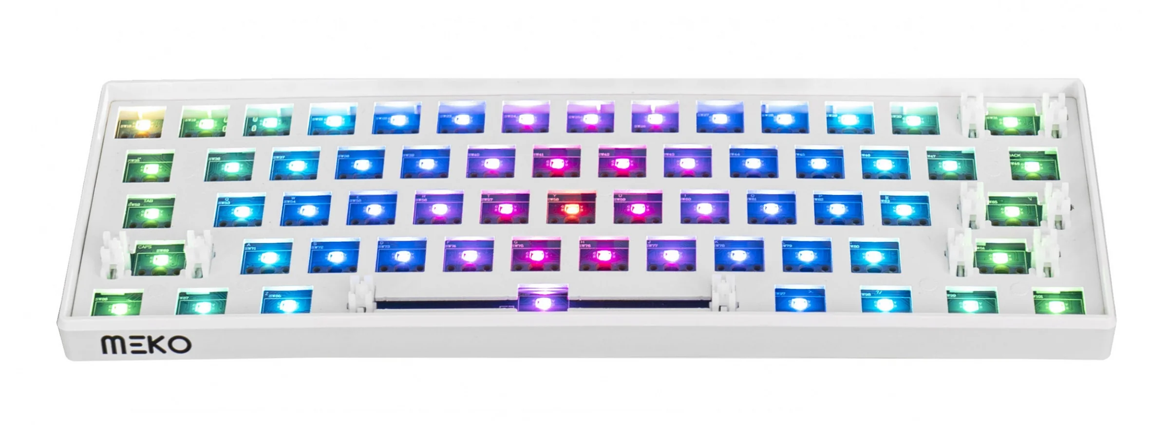 Meko Blink White 60% Hotswap Bluetooth RGB Mechanical Keyboard - Image 7