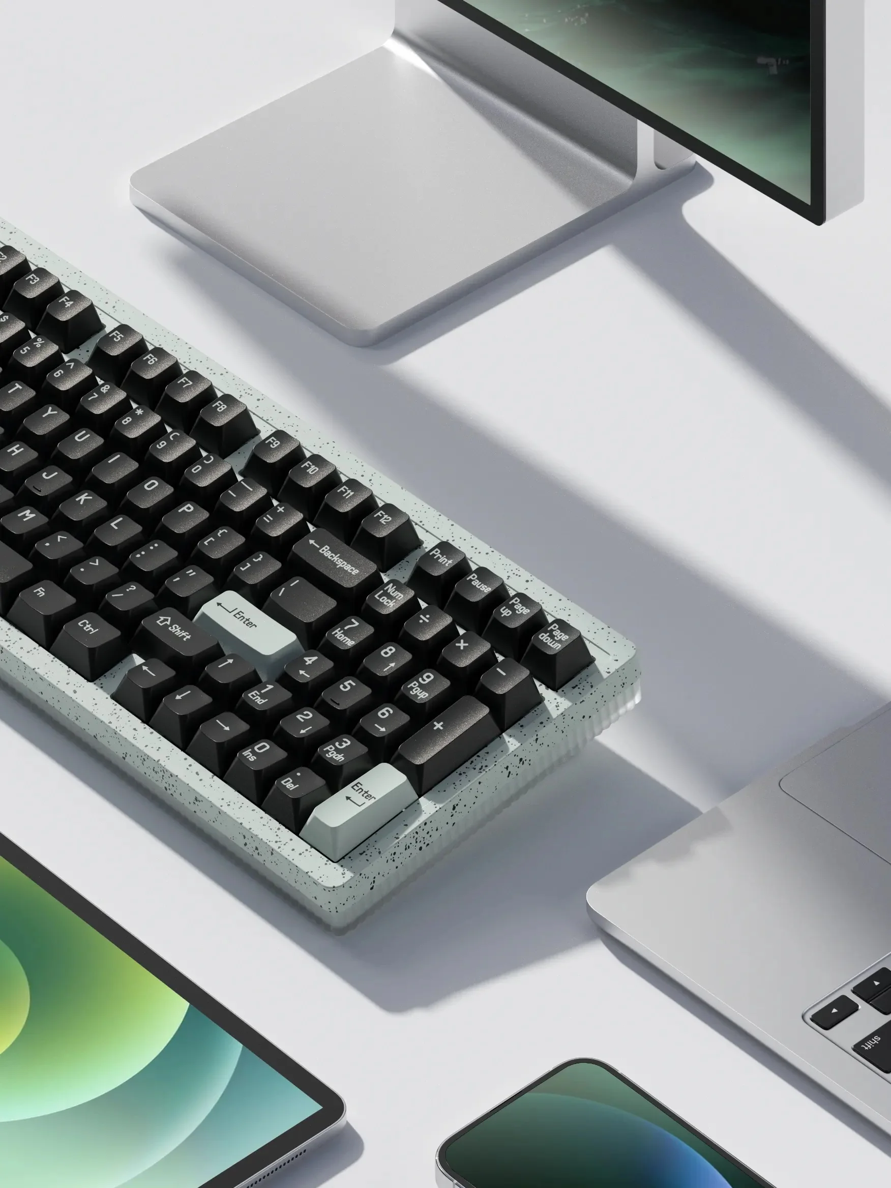 MelGeek Modern97 Fountain Hotswap Bluetooth 5.1 and 2.4 GHz. RGB Mechanical Keyboard - Image 6