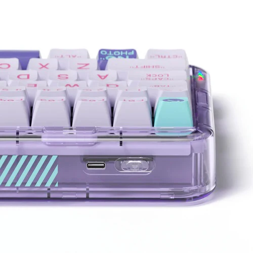 MelGeek Mojo84 Vaporwave 75% Hotswap Wireless RGB Mechanical Keyboard - Image 3