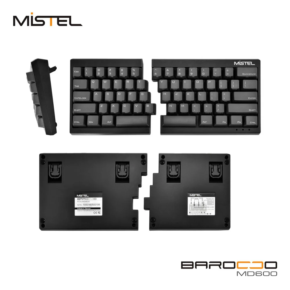 Mistel Barocco Black 60% Split Keyboard - Image 3