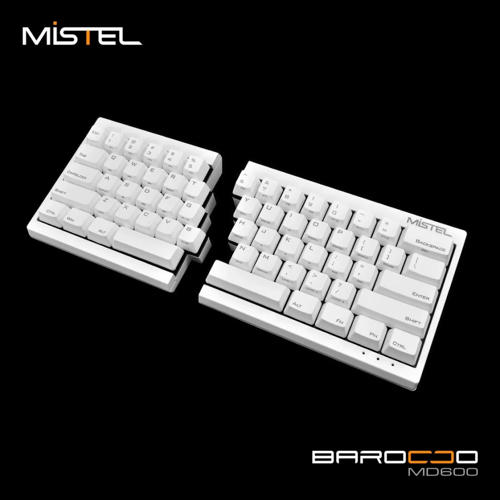 Mistel Barocco White 60% Laser Engraved PBT Mechanical Keyboard - Image 2