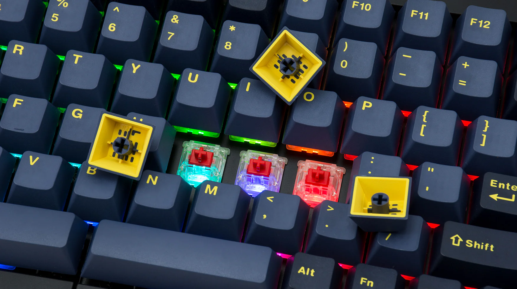Mistel MD770 Blue 75% RGB Keyboard - Image 4