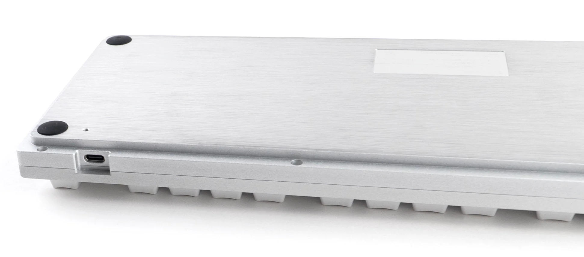 Mistel Sleeker Silver White LED TKL Dye Sub PBT Aluminum Mechanical Keyboard - Image 8
