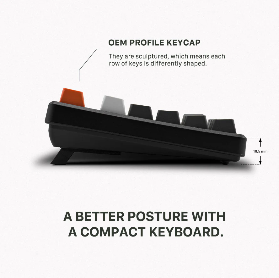 Mistel X8BT V2 Gloaming Hotswap Bluetooth Double Shot PBT Mechanical Keyboard - Image 4