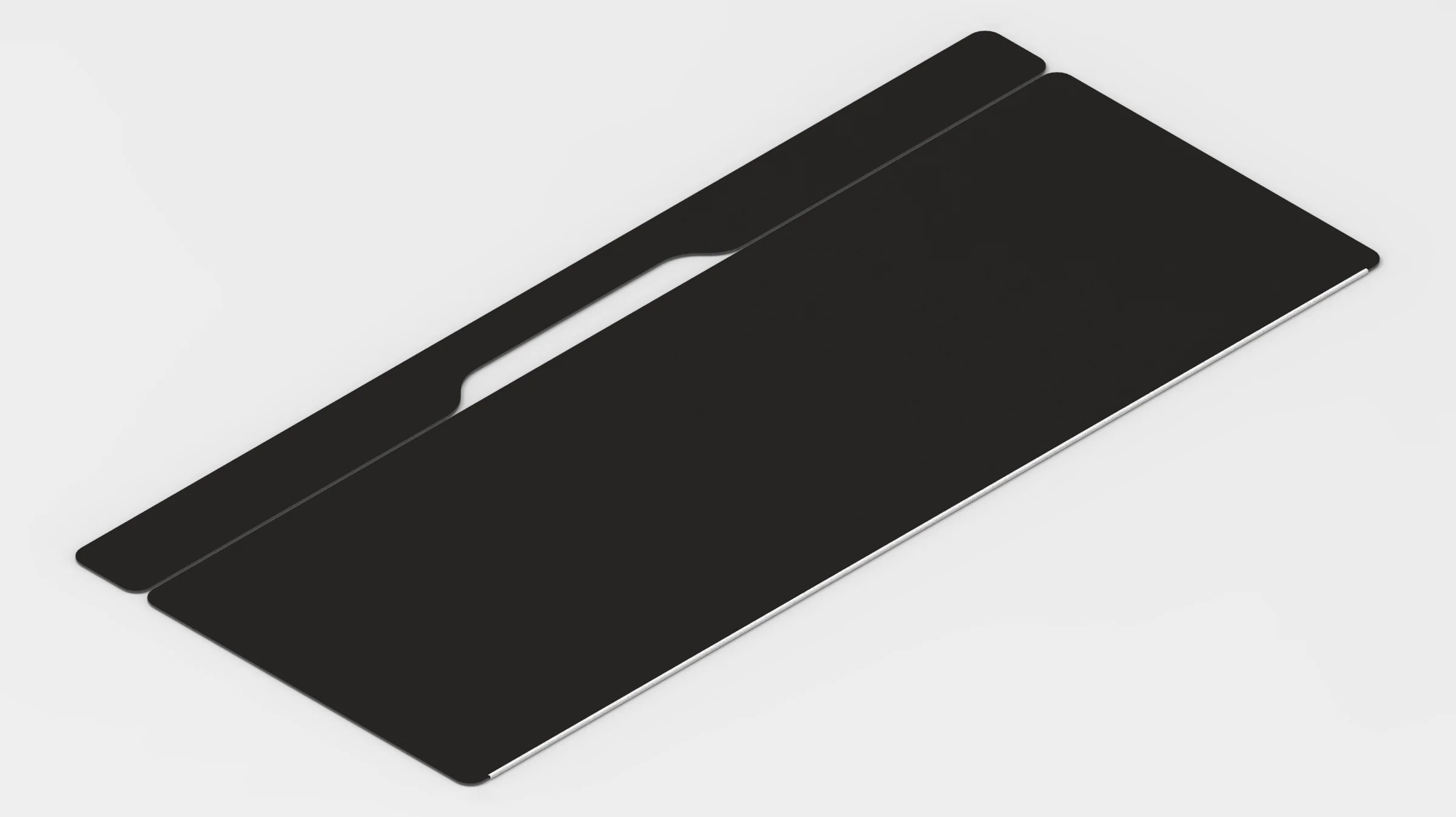 Black w/ White Stitching IKEA ALEX Desk Mat (52" / 132 cm) Full-desk Mouse Pad - Image 3