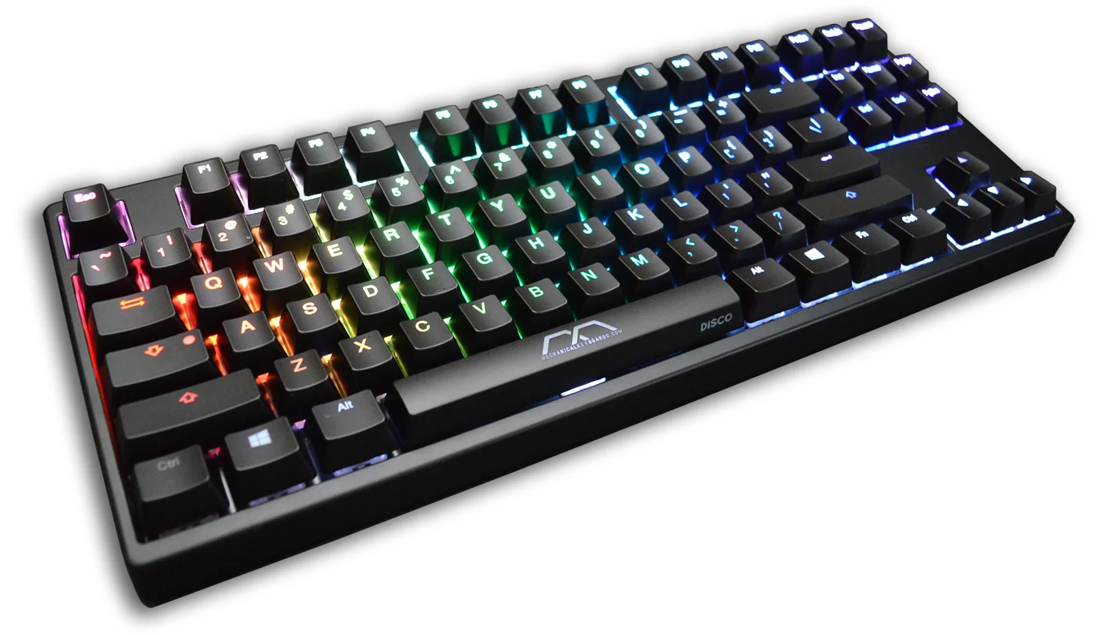 MK Disco Black ABS Keycaps RGB LED TKL Mechanical Keyboard