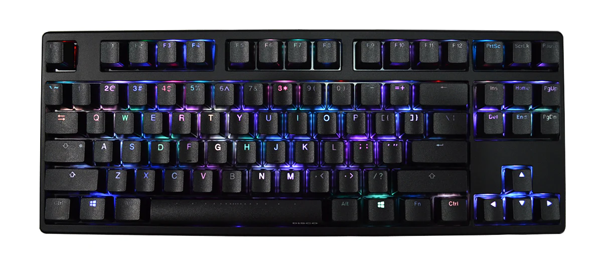 MK Disco Black ABS Keycaps RGB LED TKL Mechanical Keyboard - Image 4