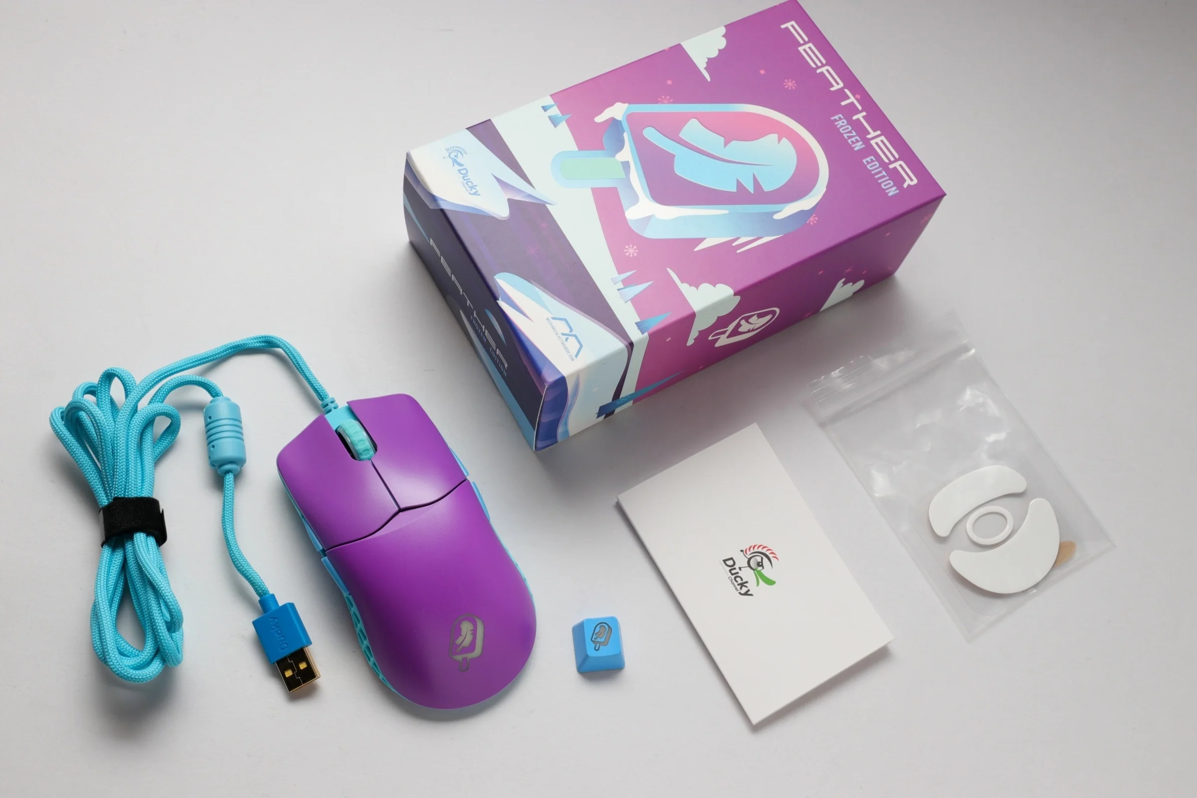 Ducky x MK Frozen Feather Lightweight RGB Gaming Mouse - Image 10