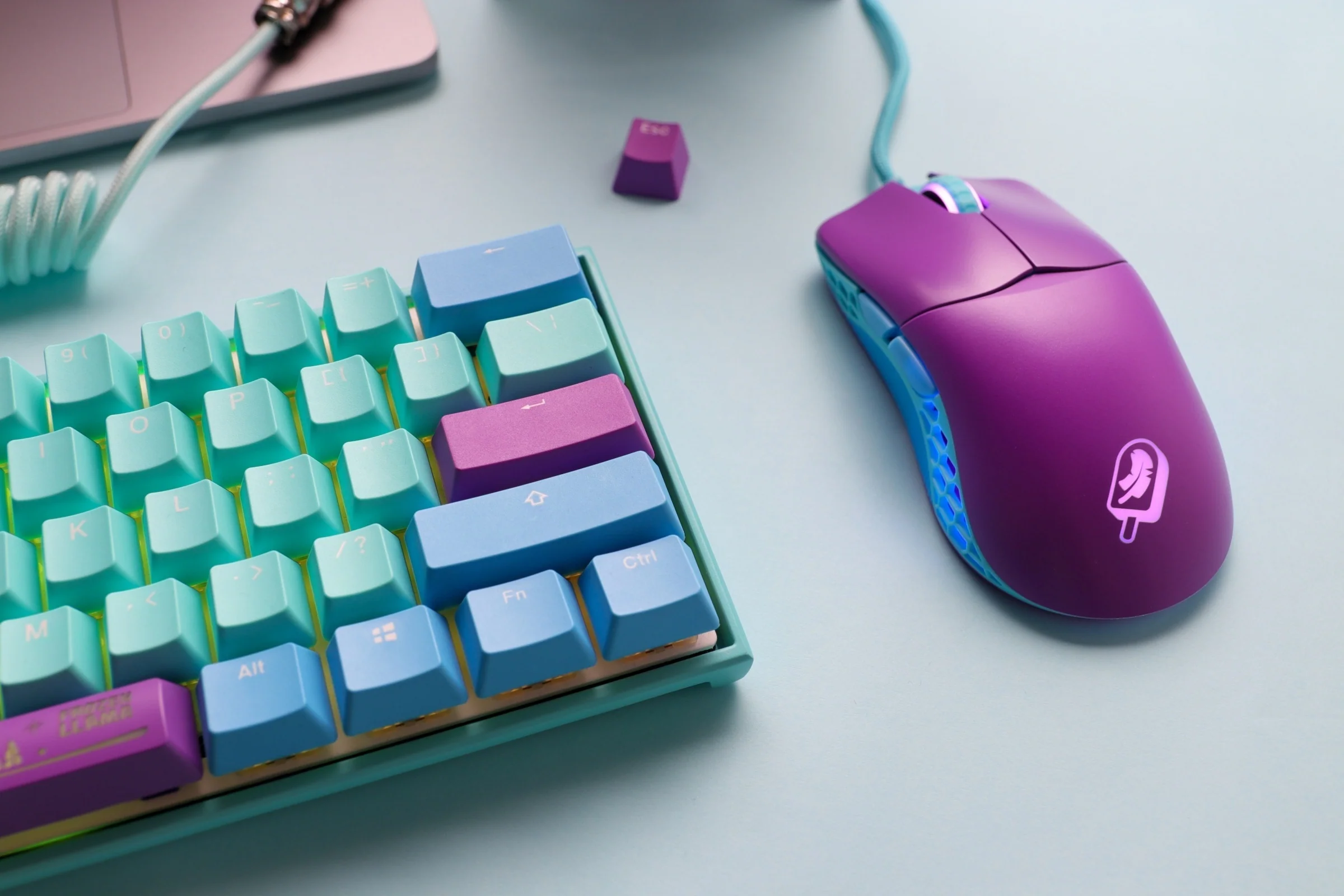 Ducky x MK Frozen Feather Lightweight RGB Gaming Mouse - Image 11