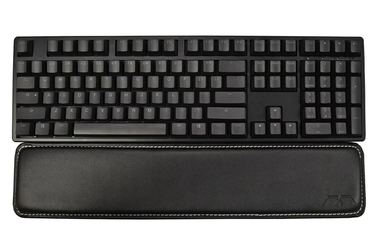 MK Fullsize Leather Wrist Rest with Grey Stitching - Image 5