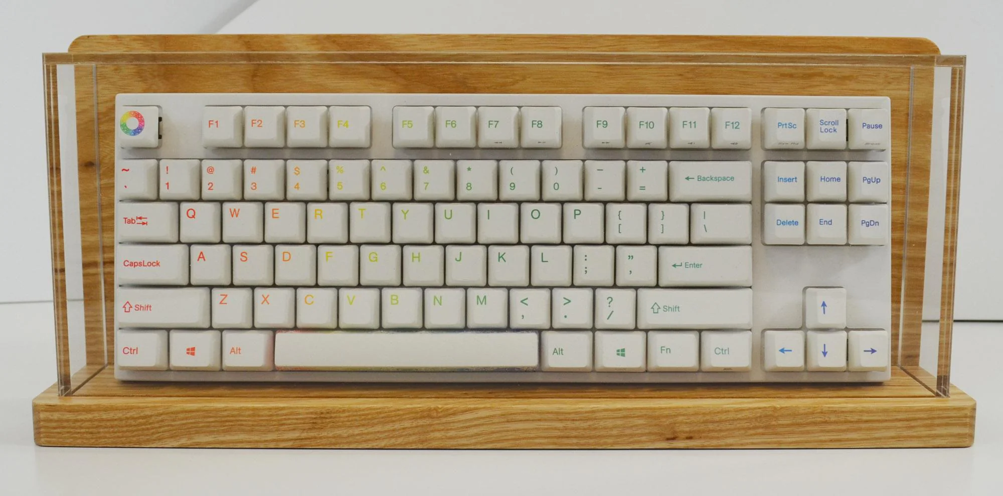 MK Pinta TKL Ash Wood Acrylic Keyboard Display - Image 6