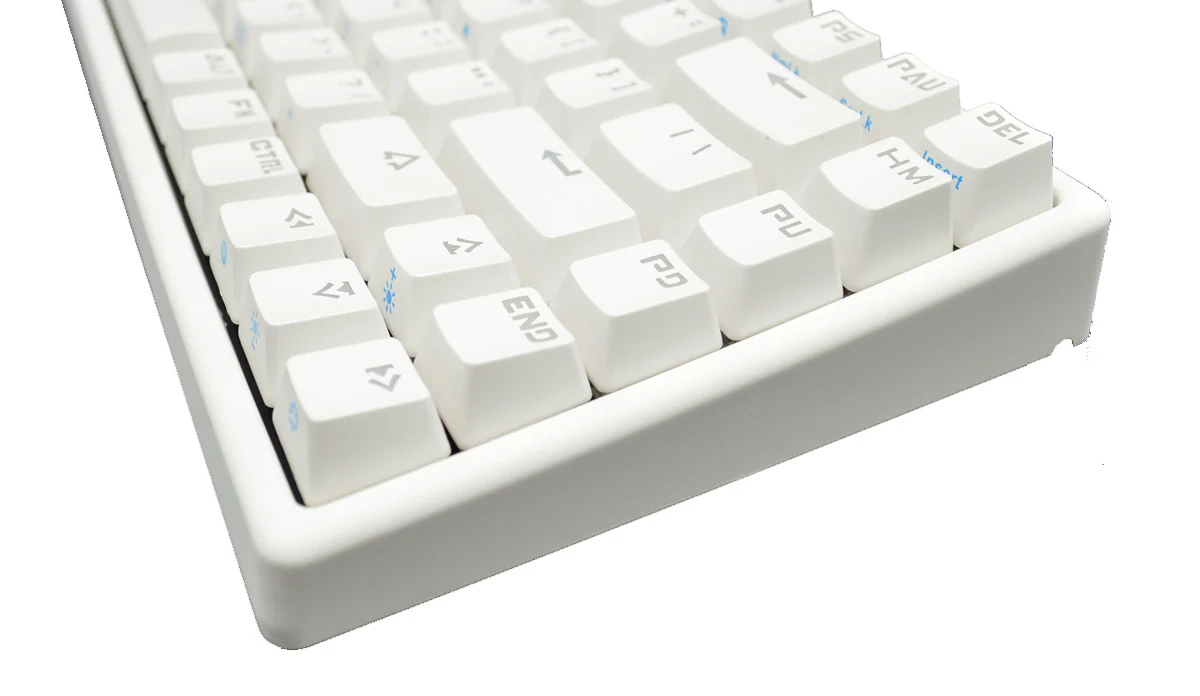 MK MK84 White Case Blue LED 75% Mechanical Keyboard - Image 2