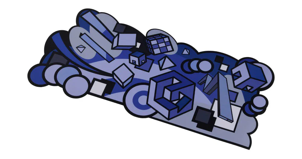 ONEofZERO Retrograde Dark Andre Kan Desk Mat - Image 2