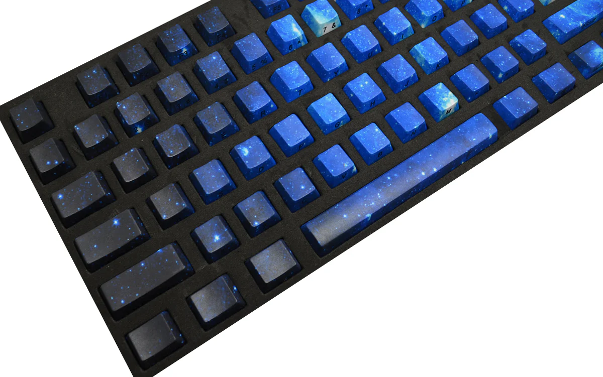 Pheilcia Galaxy Dark Blue Side Print 108 Key OEM Profile Dye Sub PBT Keycap Set - Image 2