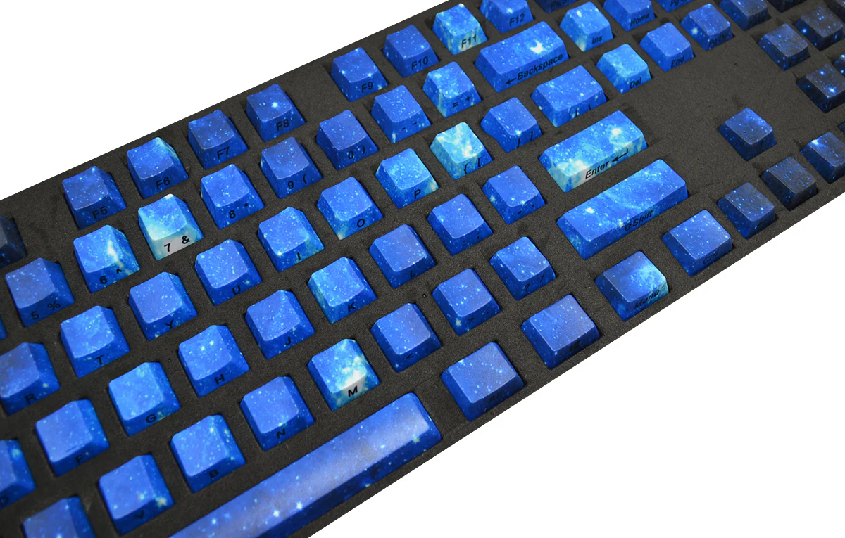 Pheilcia Galaxy Dark Blue Side Print 108 Key OEM Profile Dye Sub PBT Keycap Set - Image 3