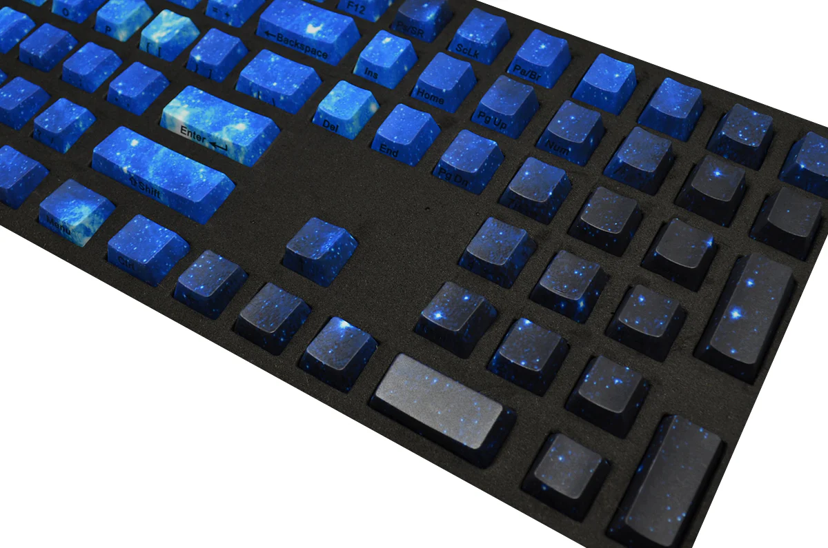 Pheilcia Galaxy Dark Blue Side Print 108 Key OEM Profile Dye Sub PBT Keycap Set - Image 4