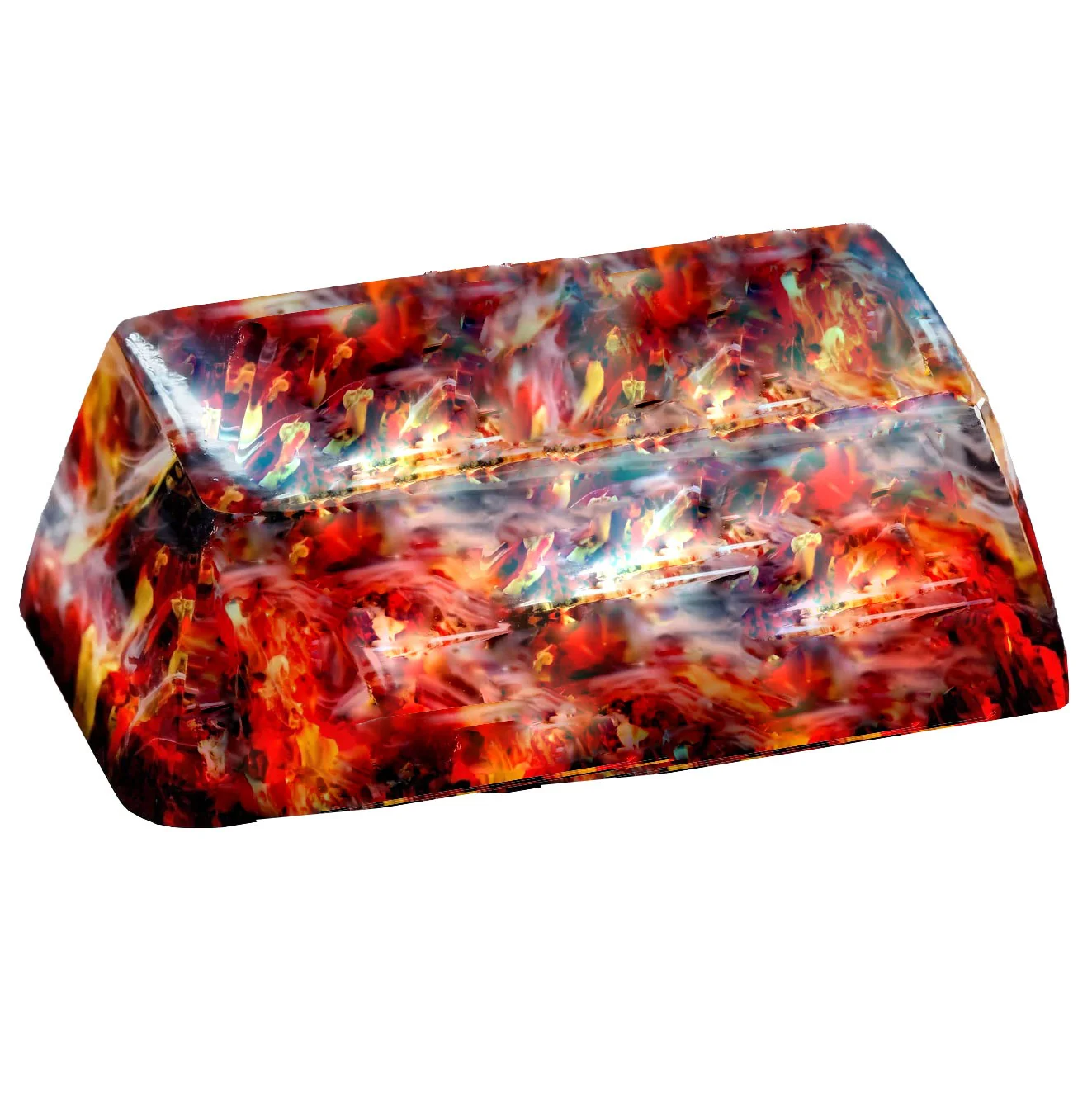 Resixteen Volcano Backspace Wood & Resin 2u SA Artisan Keycap