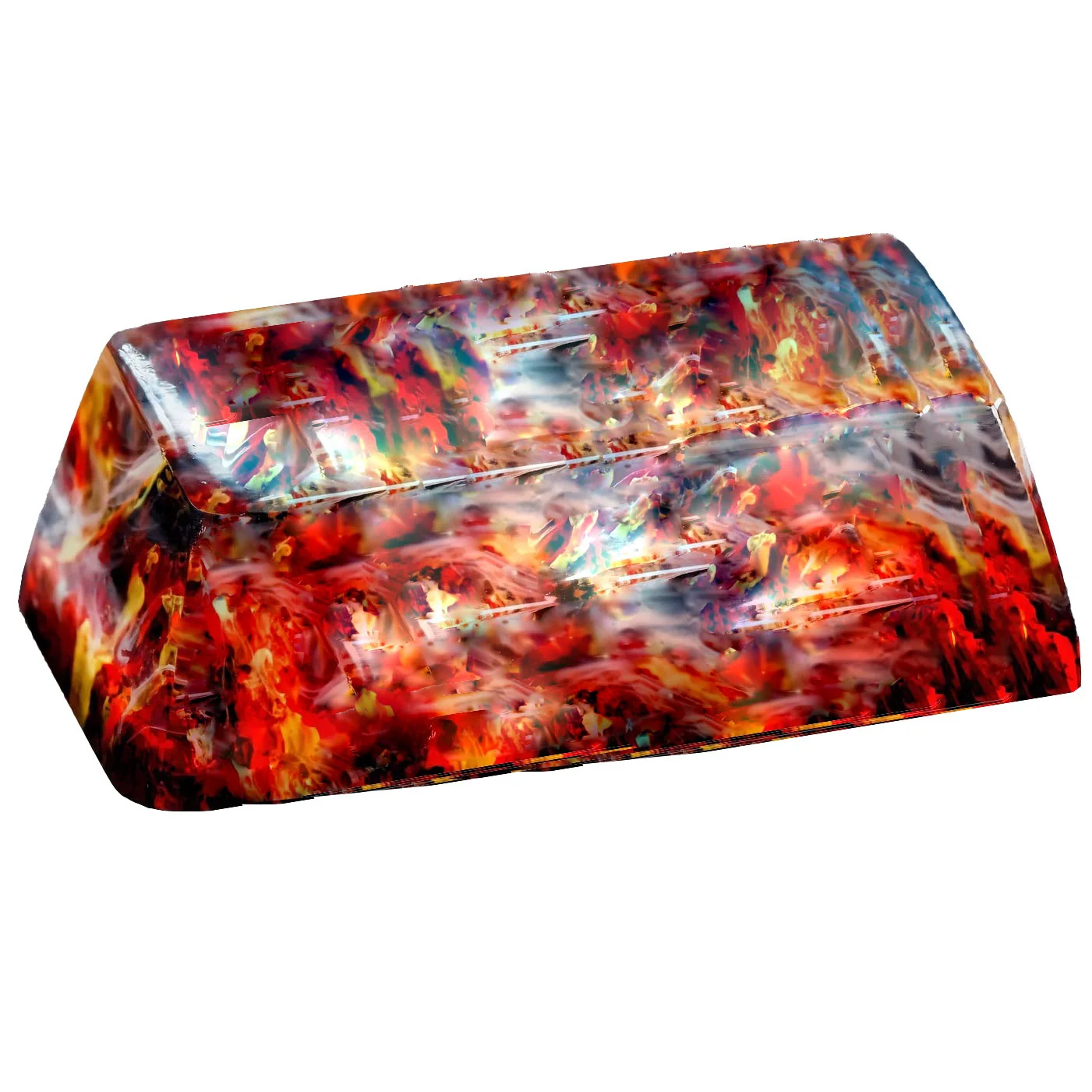 Resixteen Volcano Shift Wood & Resin 2.25u SA Artisan Keycap