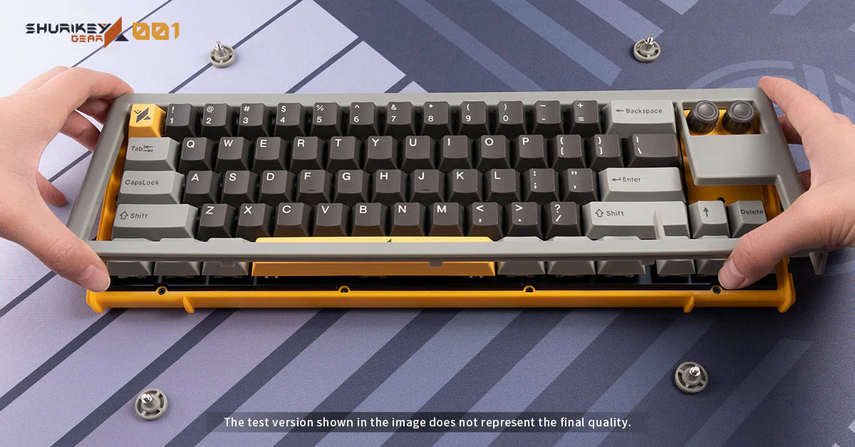 Shurikey Hanzo 001 65% Bluetooth White LED Double Shot ABS EC Mechanical Keyboard - Image 4