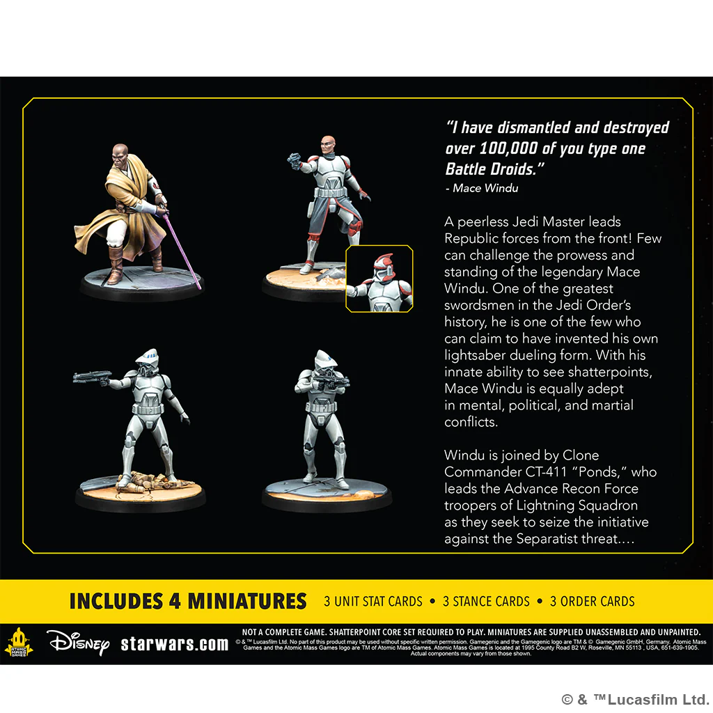 Star Wars : Shatterpoint - This Party's Over: Mace Windu Squad Pack - Image 2