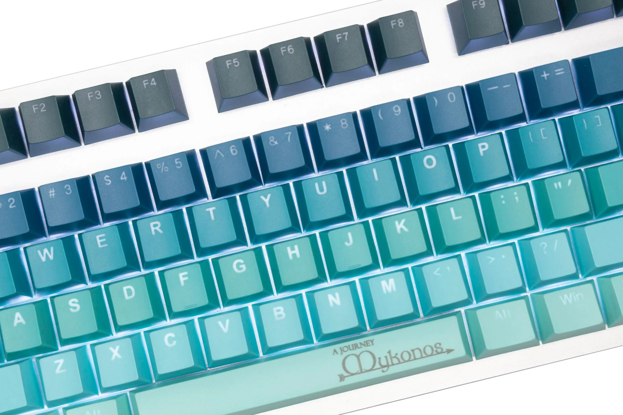 Tai-Hao Mykonos Backlit 150 Key Cubic Double Shot PBT Keycap Set - Image 3