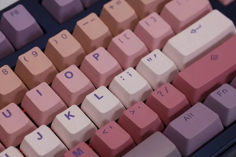Tai-Hao Love in Paris 150 Key OEM Profile Double Shot PBT Backlit Keycap Set with Matching Desk Mat - Image 2