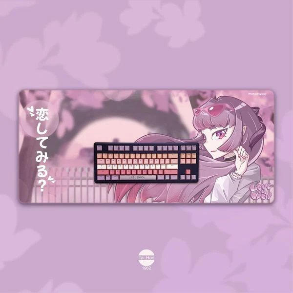 Tai-Hao Love in Paris 150 Key OEM Profile Double Shot PBT Backlit Keycap Set with Matching Desk Mat - Image 3