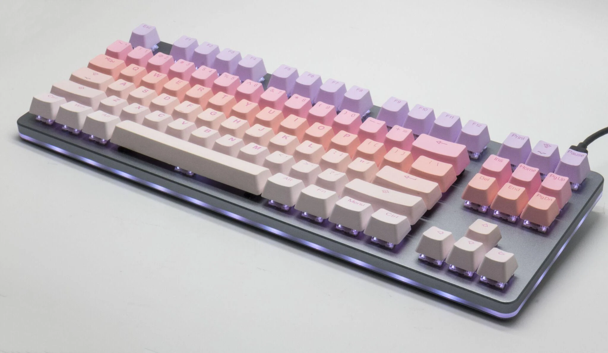 Tai-Hao Sakura Michi Backlit 140 Key OEM Profile Double Shot PBT Keycap Set - Image 2