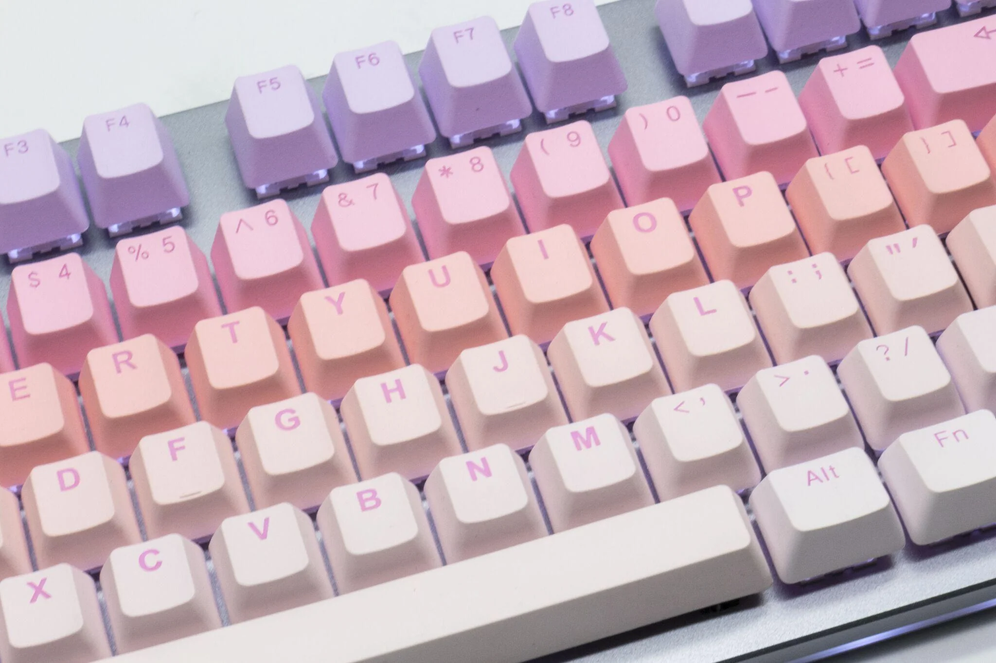 Tai-Hao Sakura Michi Backlit 140 Key OEM Profile Double Shot PBT Keycap Set - Image 4