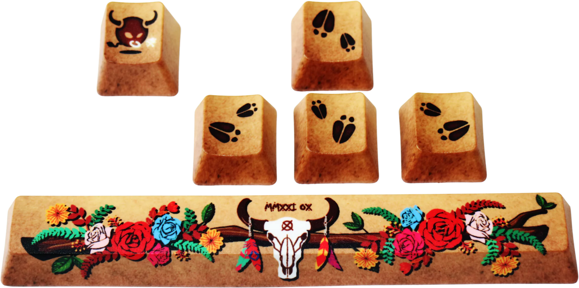 Traitors MMXXI Ox 6 Key OEM Profile Dye Sub PBT Keycap Set