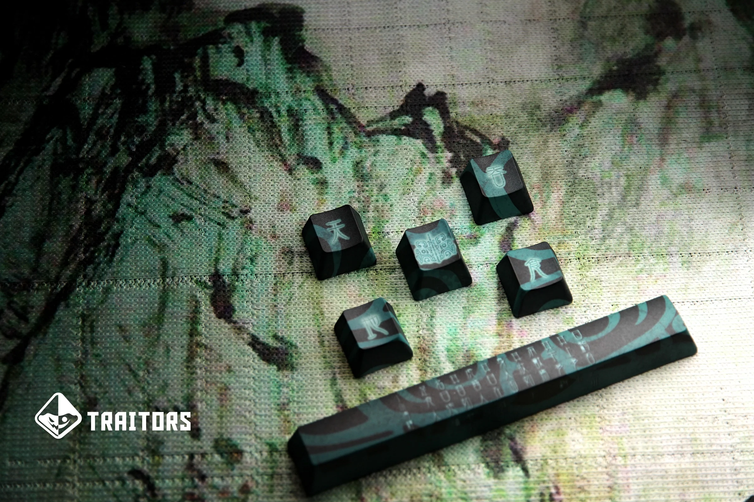 Traitors Taotie 6 Key OEM Profile Dye Sub PBT Keycap Set - Image 2