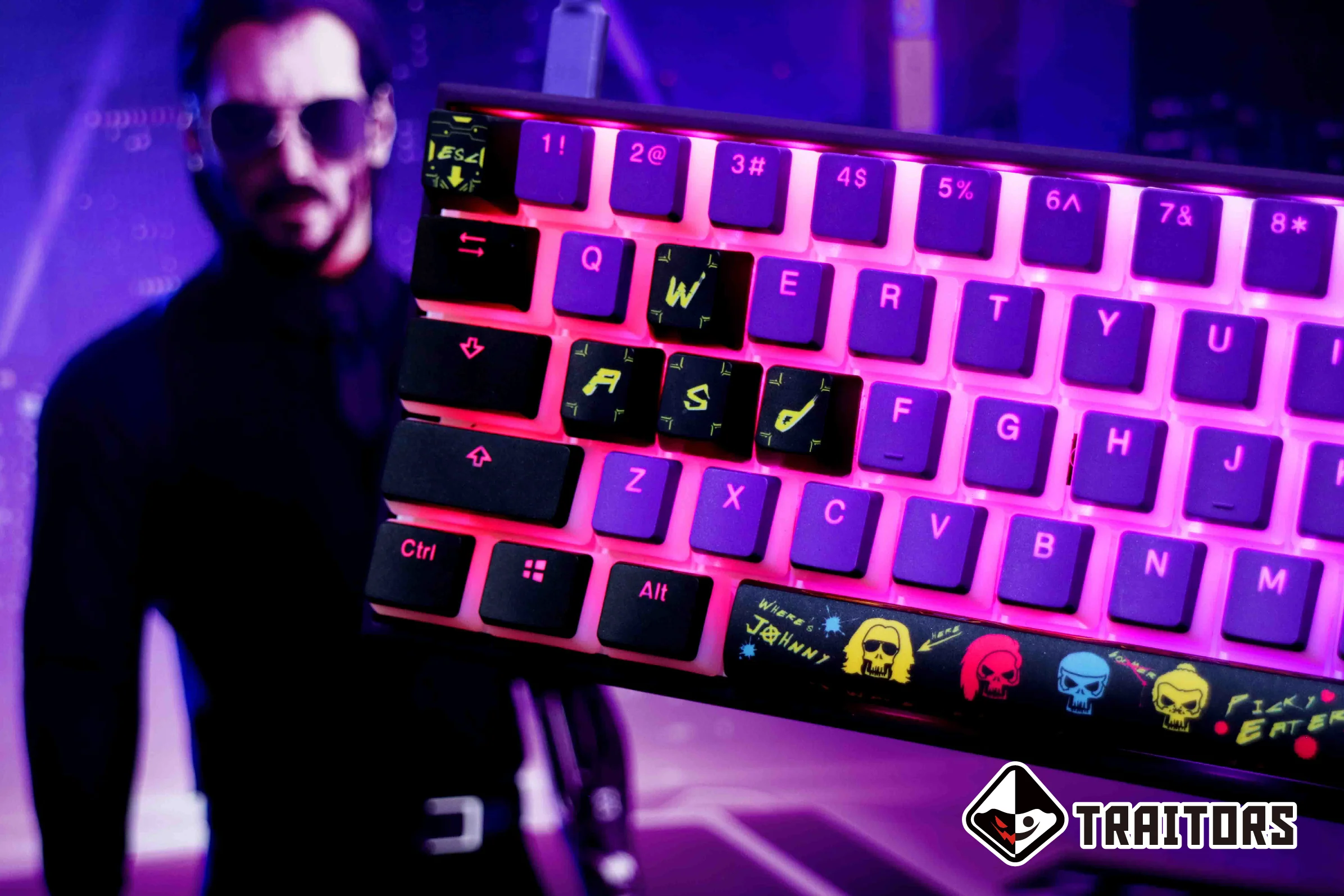 Traitors Where's Johnny 6 Key OEM Profile Dye Sub PBT Keycap Set - Image 9