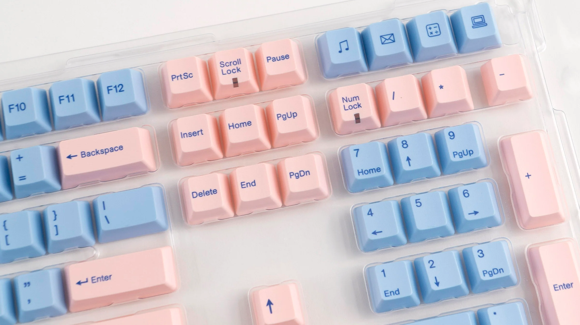 Varmilo Blue / Pink 108 Key Varmilo Profile Dye Sub PBT Keycap Set - Image 3