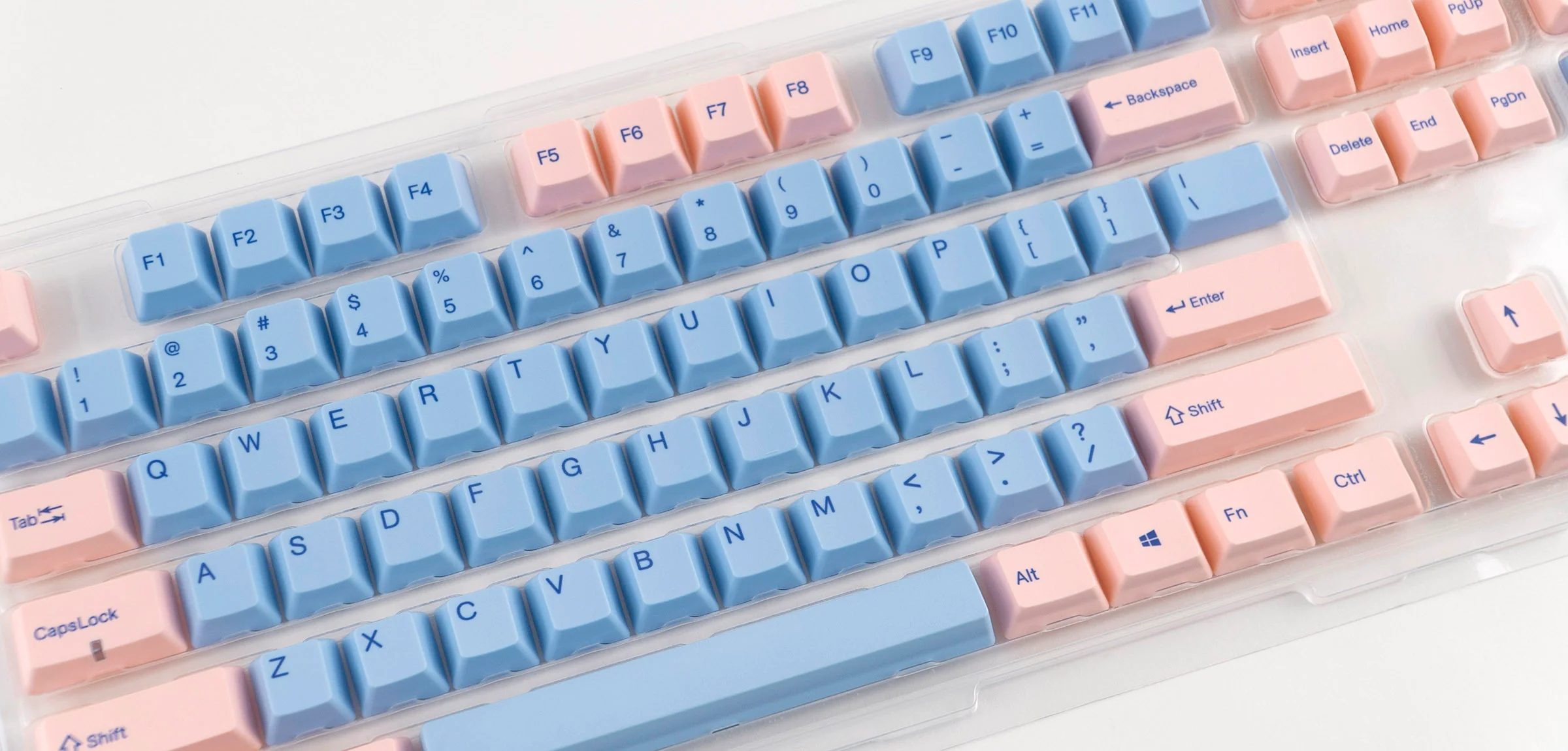 Varmilo Blue / Pink 108 Key Varmilo Profile Dye Sub PBT Keycap Set - Image 5