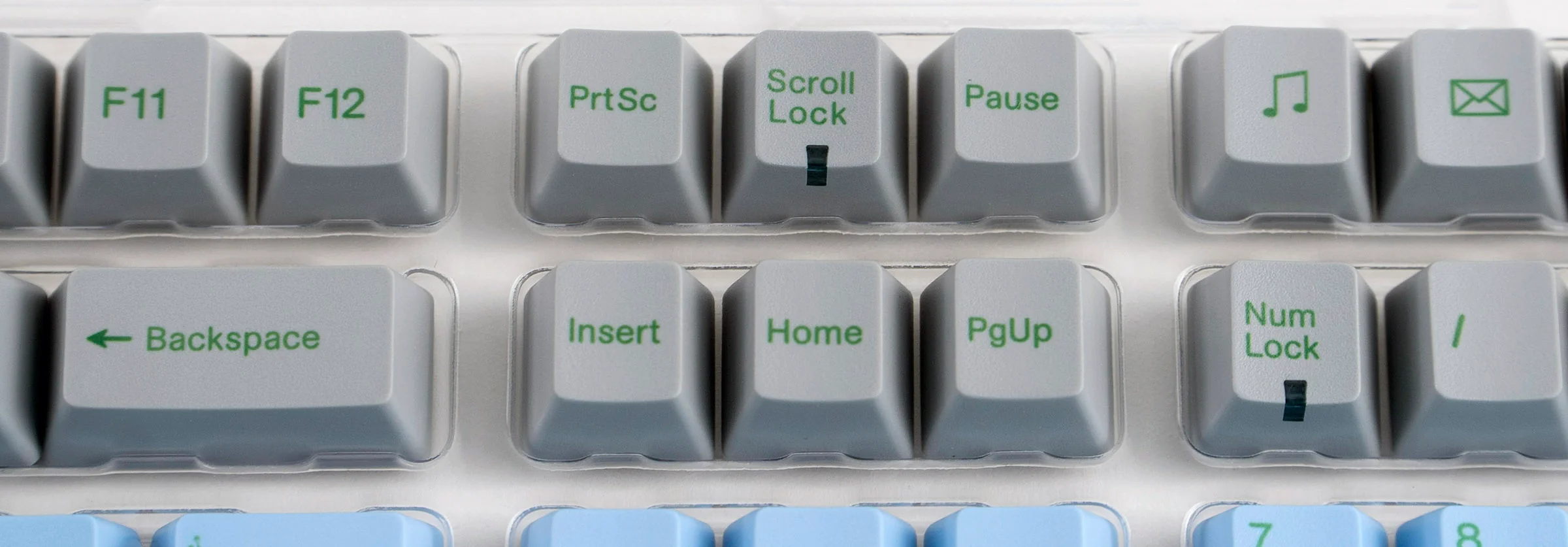 Varmilo Grey / Green / Blue 108 Key Varmilo Profile Dye Sub PBT Keycap Set - Image 4