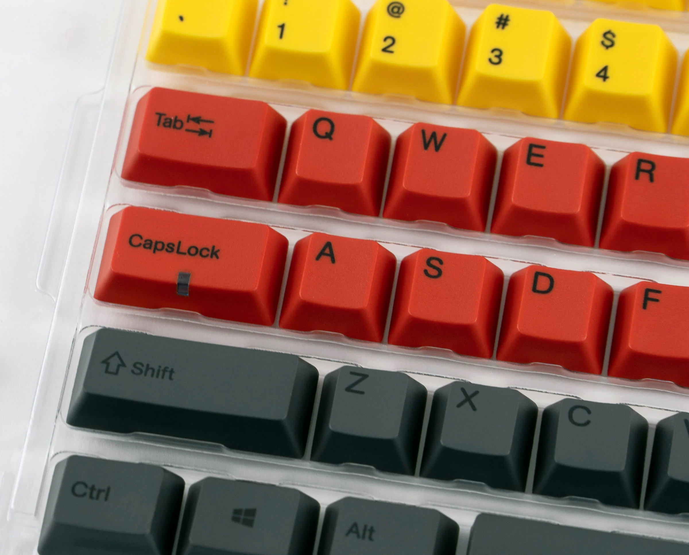 Varmilo Lava Yellow / Red / Black 108 Key Varmilo Profile Dye Sub PBT Keycap Set - Image 2