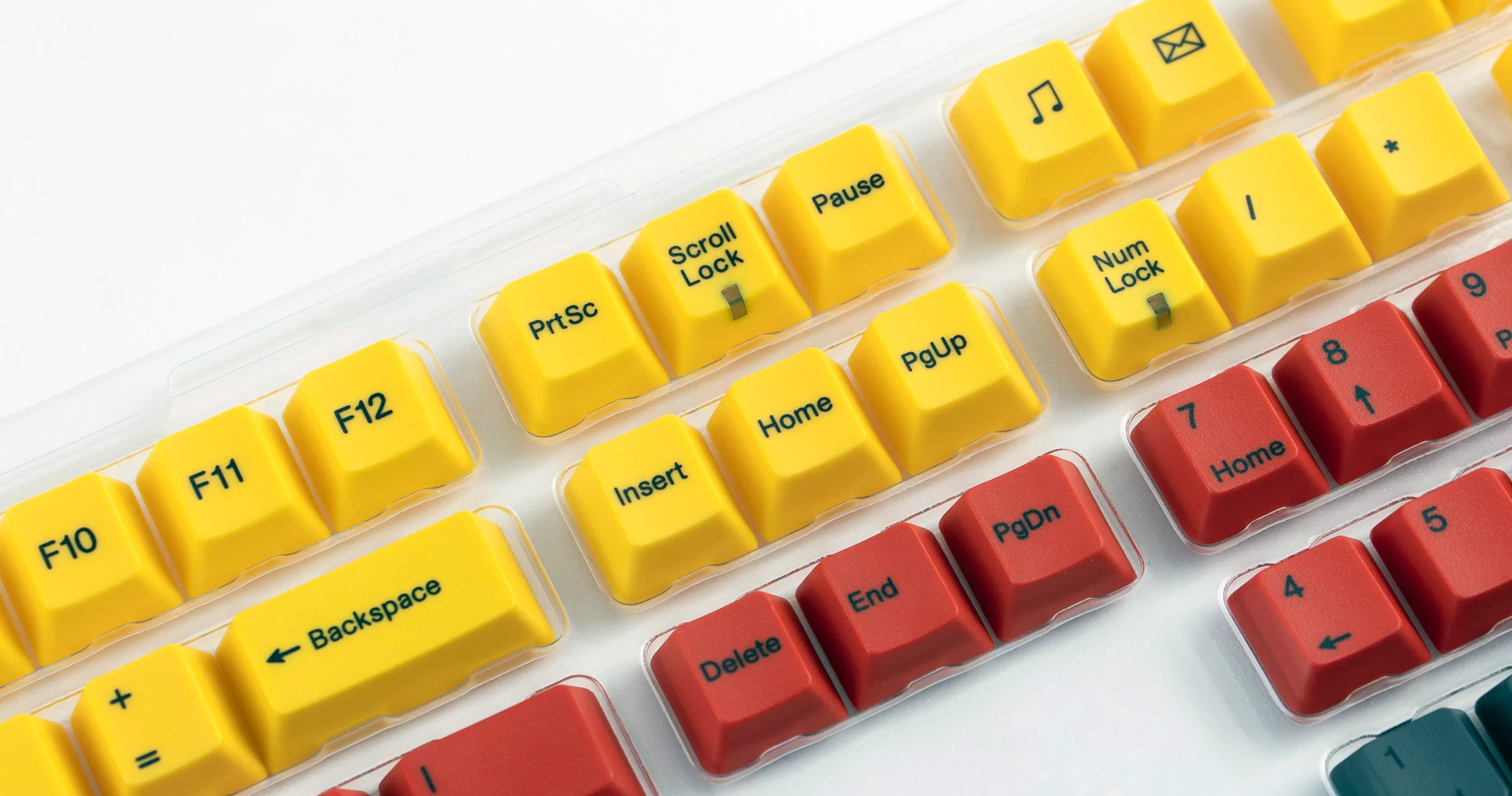 Varmilo Lava Yellow / Red / Black 108 Key Varmilo Profile Dye Sub PBT Keycap Set - Image 4