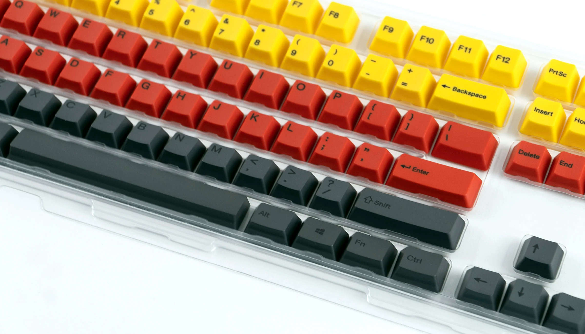 Varmilo Lava Yellow / Red / Black 108 Key Varmilo Profile Dye Sub PBT Keycap Set - Image 5