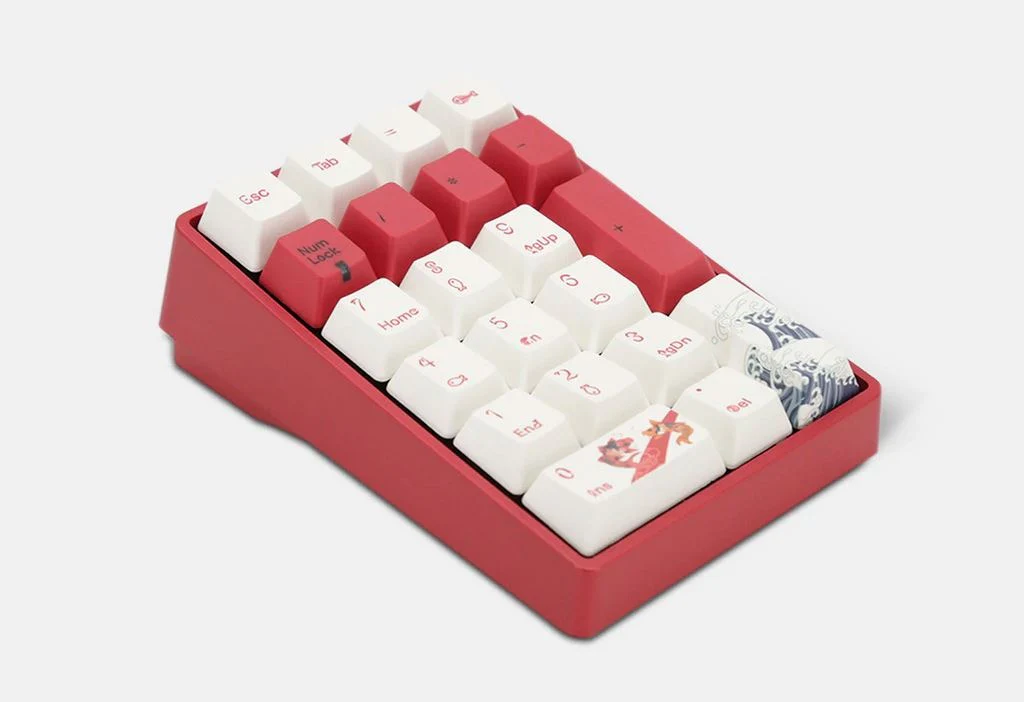 Varmilo MA21M Koi White LED Numpad Dye Sub PBT EC Mechanical Keyboard - Image 2