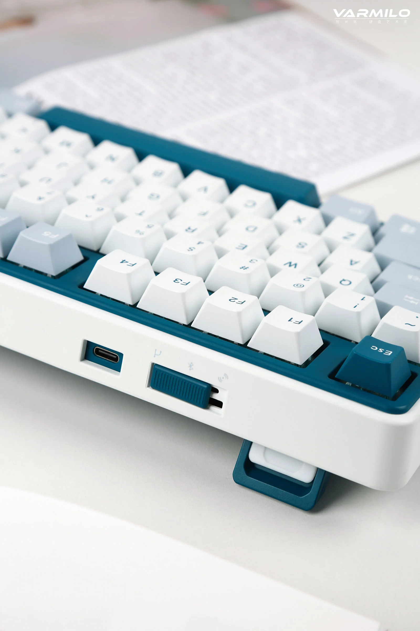 Varmilo Minilo VXT81 Bluebell 75% Hotswap Triple Mode RGB Mechanical Keyboard - Image 13