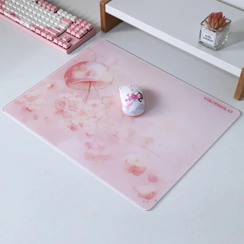 Varmilo Sakura Tempered Glass Mouse Pad - Image 4