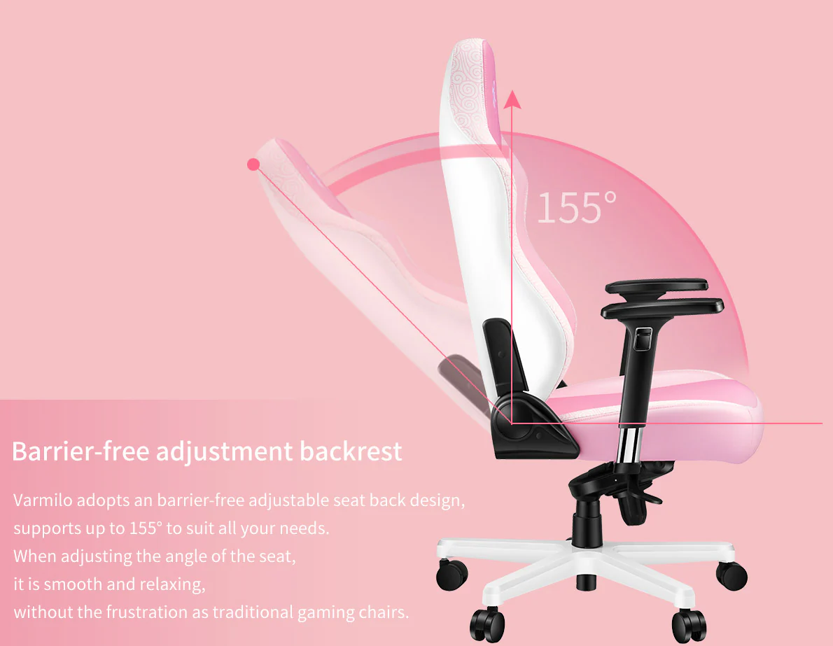 Varmilo Sea Melody Racing Chair Gaming Style Adjustable - Image 3