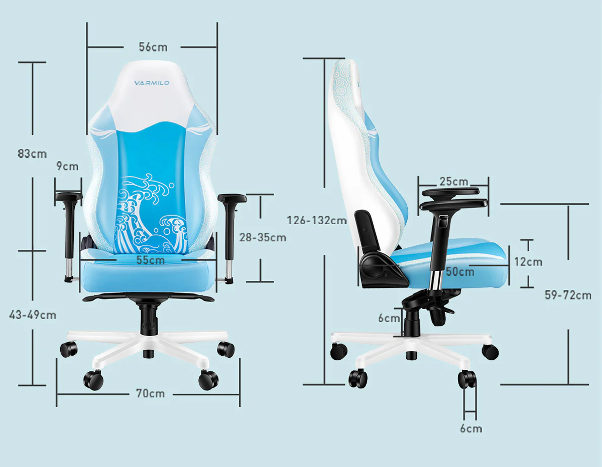 Varmilo Sea Melody Racing Chair Gaming Style Adjustable - Image 7
