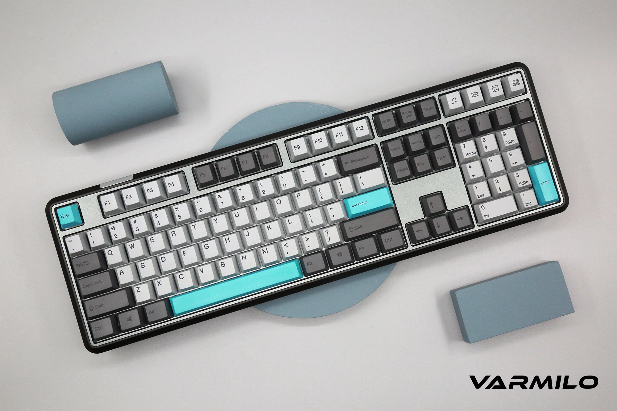 Varmilo Sword 2-108 Moonlight White LED Dye Sub PBT Aluminum EC Mechanical Keyboard - Image 2