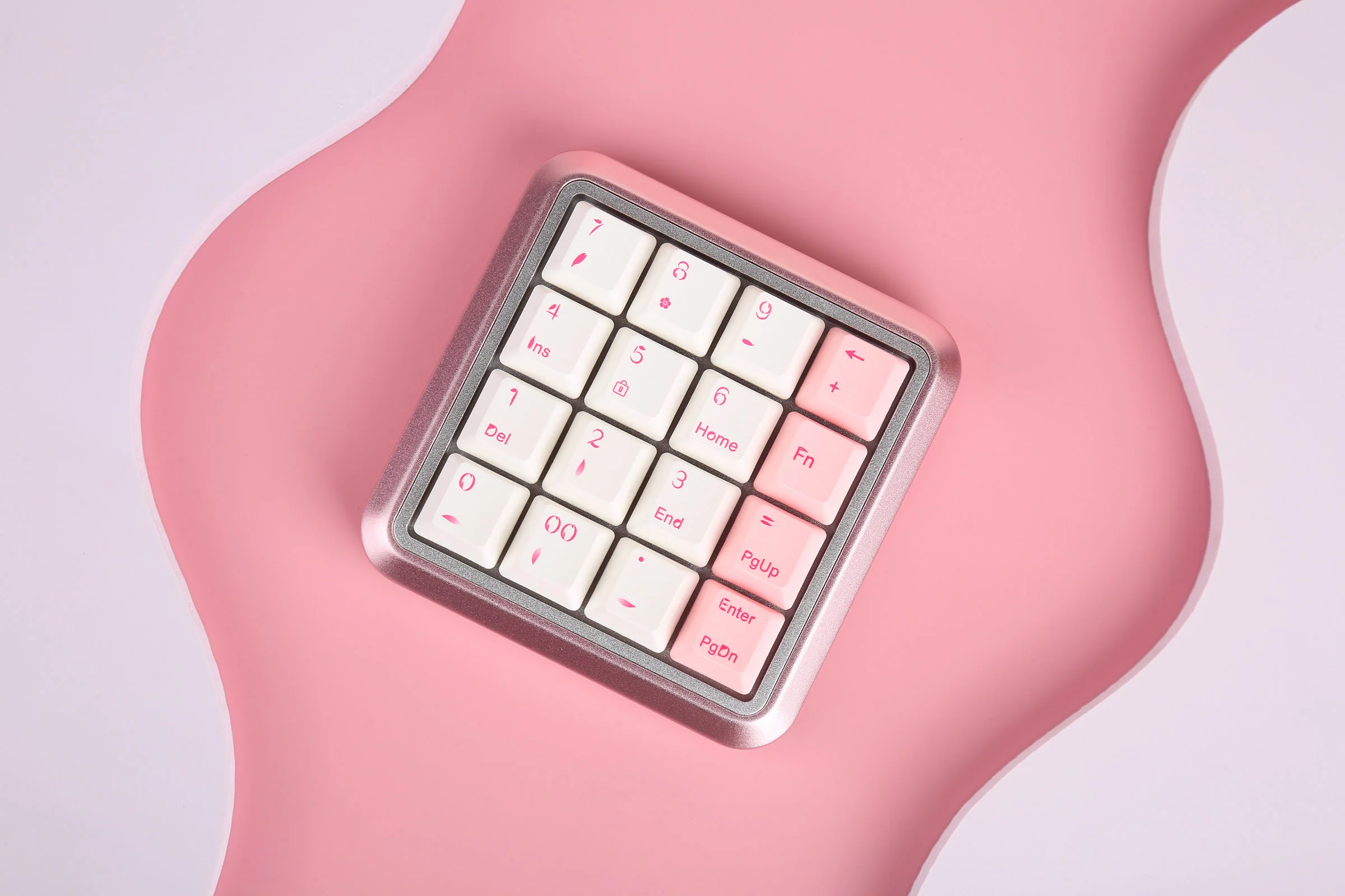 Varmilo Sword 2-16 Sakura White LED Numpad Dye Sub PBT Aluminum EC Mechanical Keyboard - Image 5