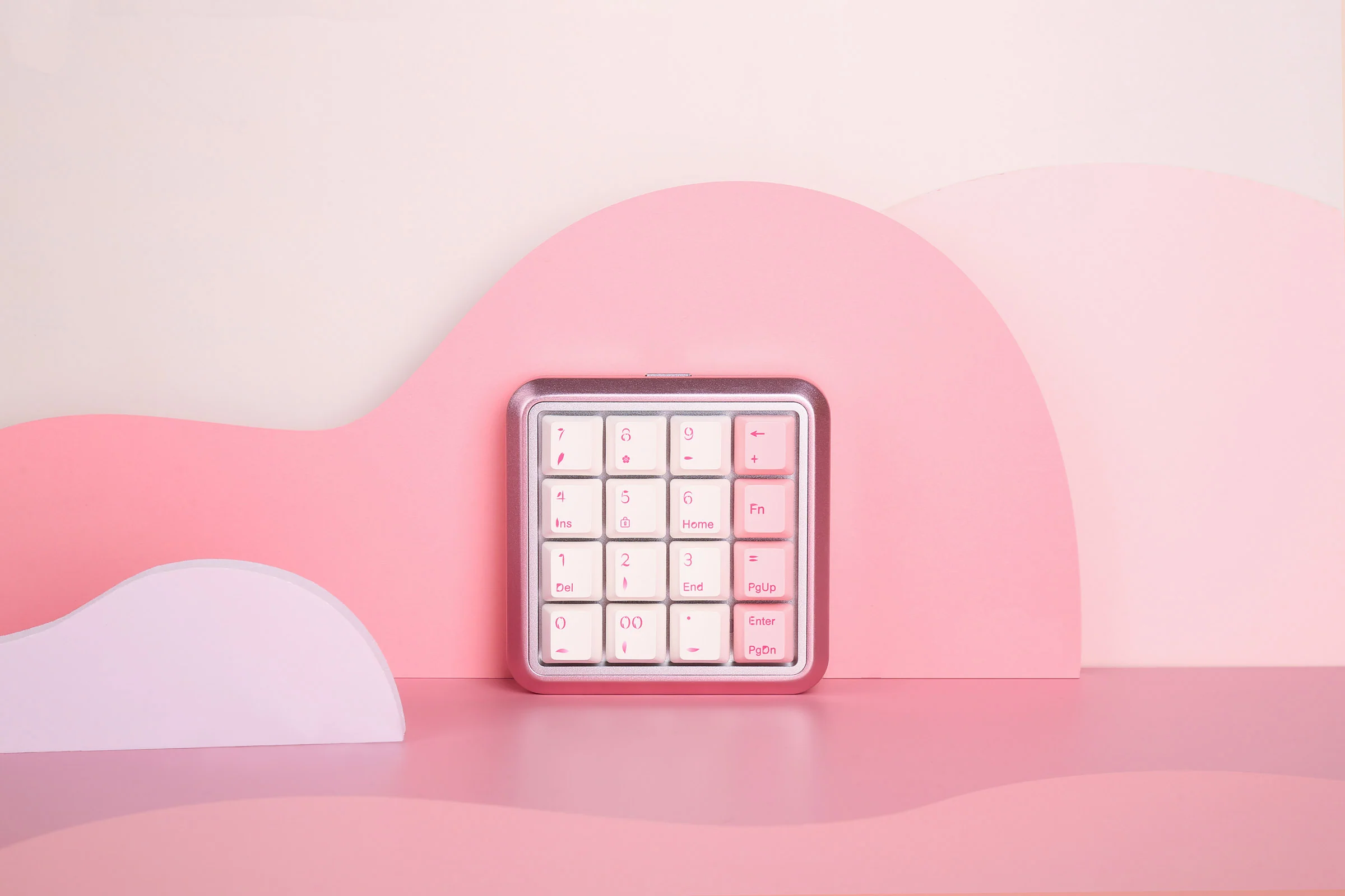 Varmilo Sword 2-16 Sakura White LED Numpad Dye Sub PBT Aluminum EC Mechanical Keyboard - Image 6