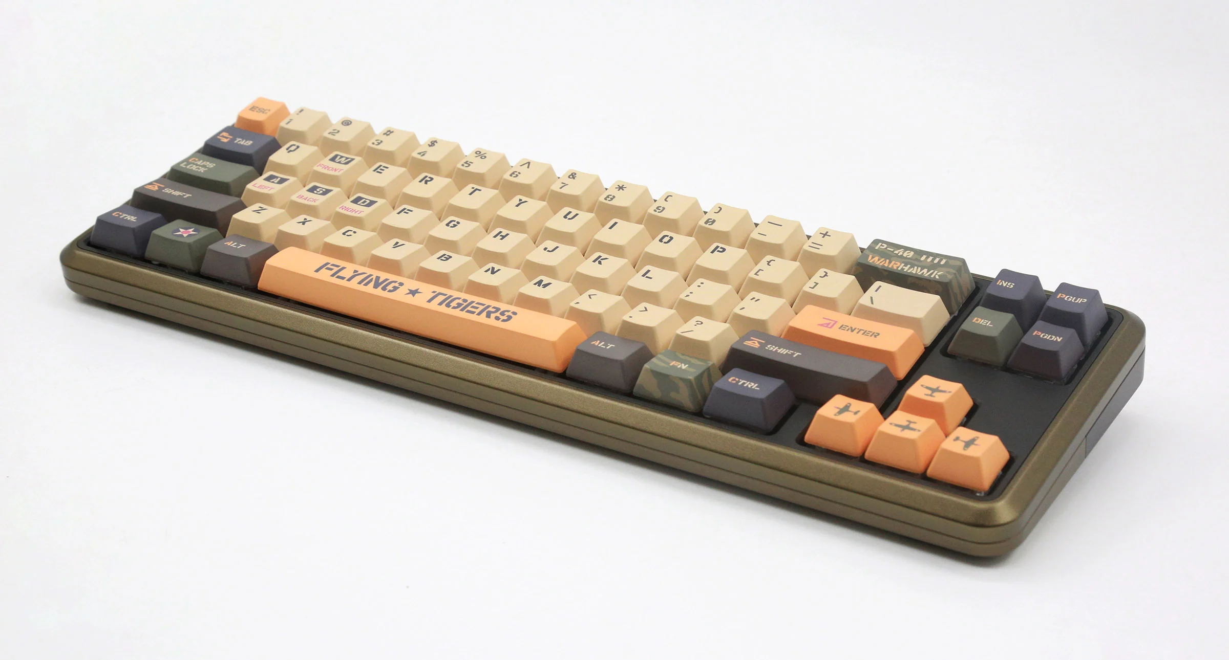 Varmilo Sword 2-68 Flying Tigers White LED 65% Dye Sub PBT Aluminum EC Mechanical Keyboard - Image 2